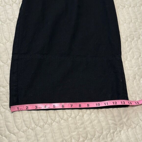 Banana Republic Wide Leg Crop Pants Pull On Linen Size Medium Pockets Lagenlook - Picture 11 of 13